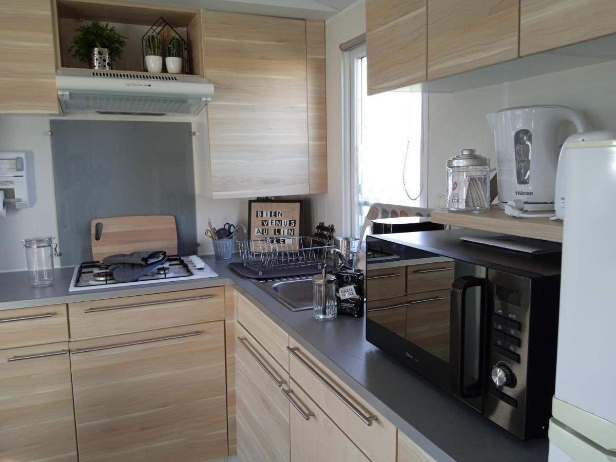 Mobil Home-Les Lins Bleus Biville-sur-Mer Exterior photo